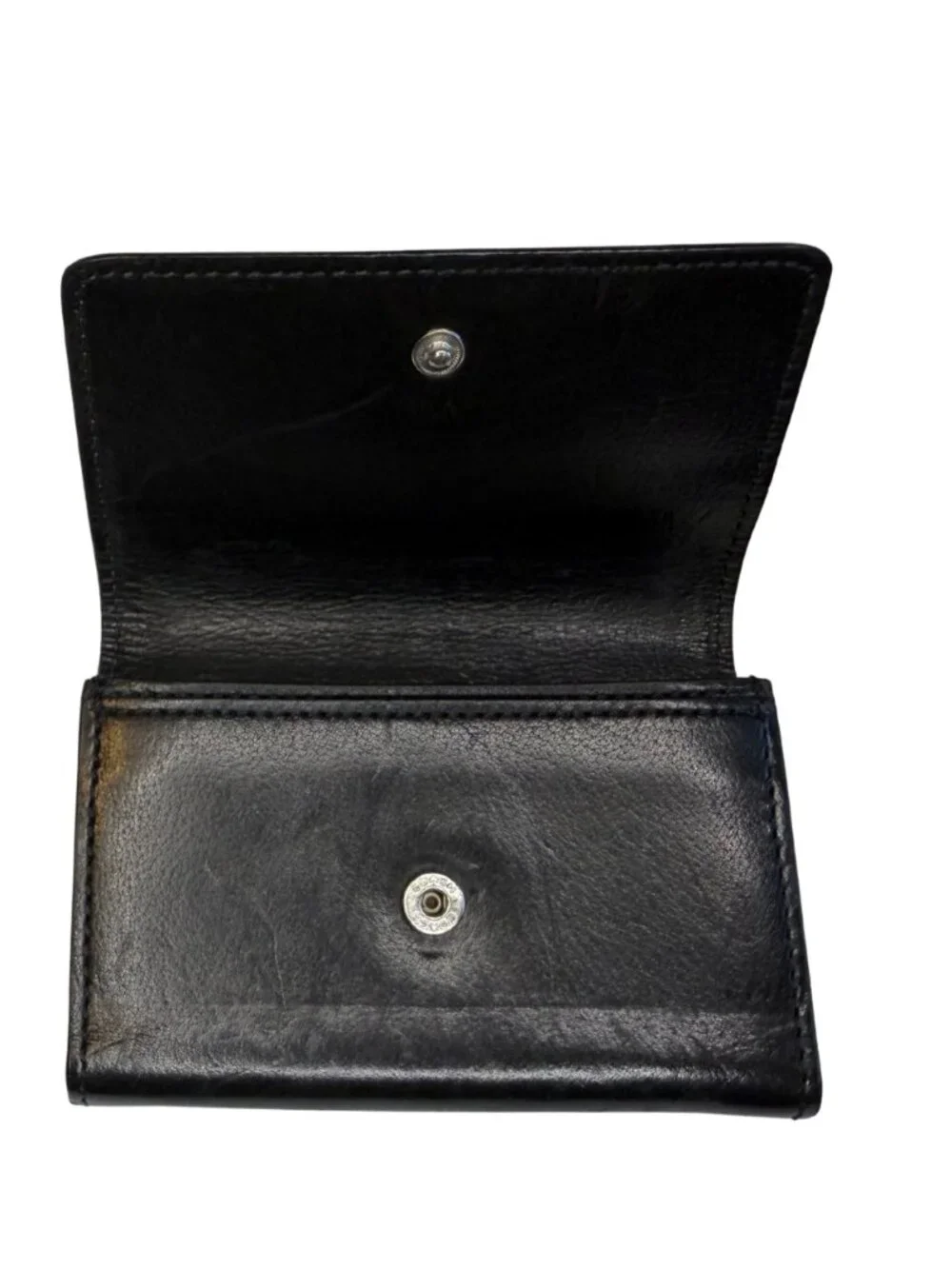 Vintage Coach Black Leather Card Holder Wallet